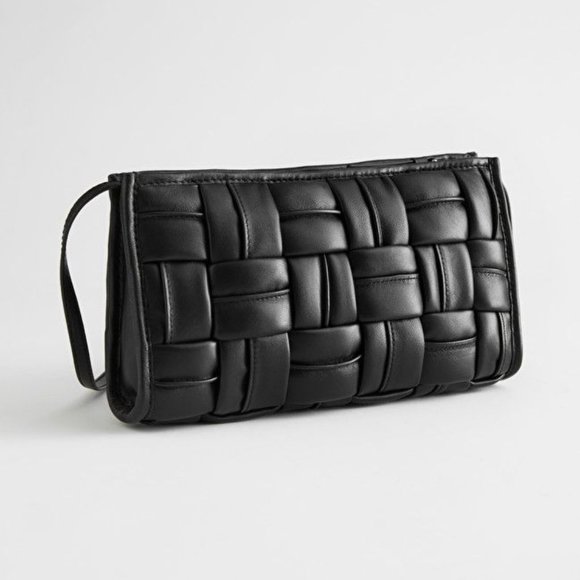 & Other Stories Handbags - & Other Stories Quilted Baguette Bag in Black